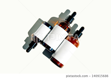 Skincare droppers with amber bottles for custom products 140915686