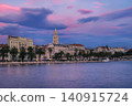 Split Croatia Old Town Riva Promenade Sunset View 140915724