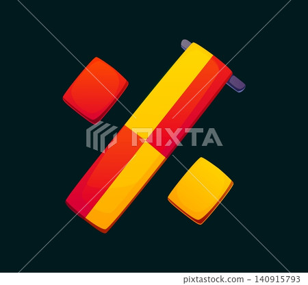 Cartoon soccer checkered flag font punctuation percent sign. Soccer match typeface element, sport league alphabet type vector punctuation mark. European football game font special symbol or sign Cartoon soccer checkered flag font punctuation percent sign. Soccer match typeface element, sport league alphabet type vector punctuation mark. European football game font special symbol or sign 140915793
