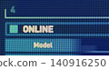 Online status screen showing digital pixel information 140916250