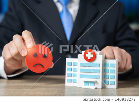 Poor reviews of a medical facility. Dissatisfied patients, low quality. Poor reputation. Poor reviews of a medical facility. Dissatisfied patients, low quality. Poor reputation. 140918272