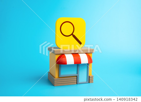 Shop and magnifying glass search. Register of businesses, stores, and entrepreneurs. Product search. 140918342