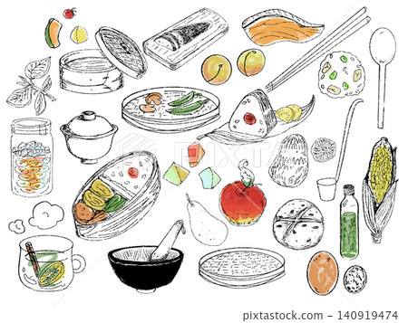 A set of natural Japanese kitchen furniture A set of natural Japanese kitchen furniture 140919474