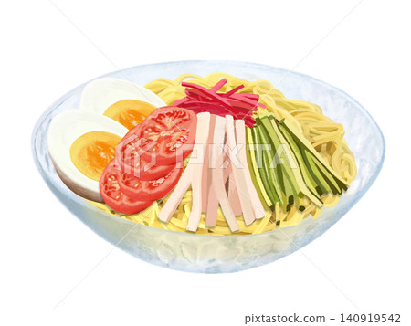Cold ramen (served in a glass bowl) 140919542
