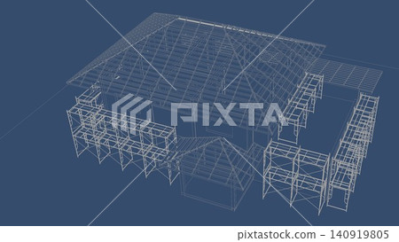 3D illustration of building and construction 3D illustration of building and construction 140919805