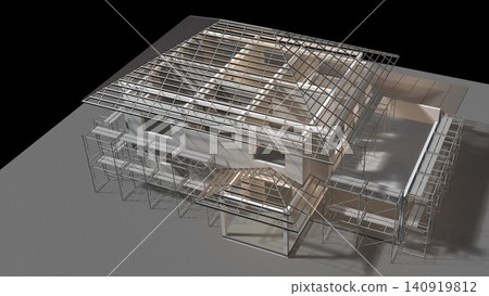 3D illustration of building and construction 3D illustration of building and construction 140919812