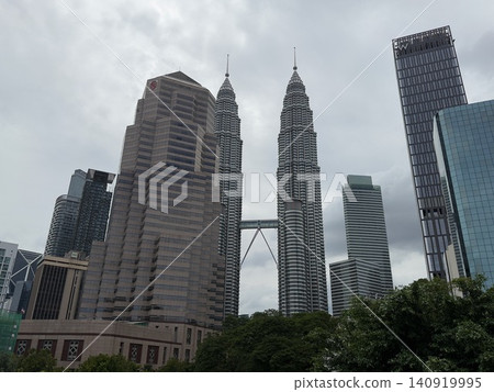 Twin Towers as seen from Kampung Bahru, Malaysia Twin Towers as seen from Kampung Bahru, Malaysia 140919995
