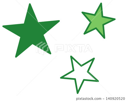 時尚的平面設計明星/插畫素材 時尚的平面設計明星/插畫素材 140920520