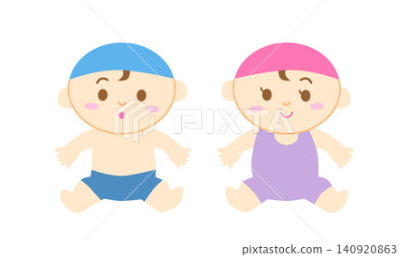 Baby set in a swimsuit Baby set in a swimsuit 140920863