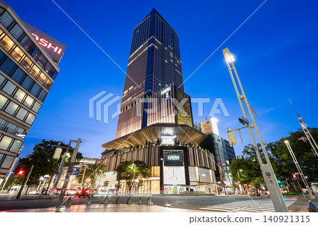 Nagoya, Sakae - Hirokoji Hisaya-Nishi Intersection - Cityscape - The Landmark Nagoya Sakae Night View Nagoya, Sakae - Hirokoji Hisaya-Nishi Intersection - Cityscape - The Landmark Nagoya Sakae Night View 140921315