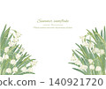Hand-drawn snowflake flower background material 140921720