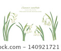 Hand-drawn snowflake flower cutout illustration material 140921721