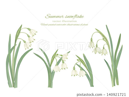 Hand-drawn snowflake flower cutout illustration material Hand-drawn snowflake flower cutout illustration material 140921721
