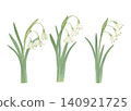 Hand-drawn snowflake flower cutout illustration material 140921725