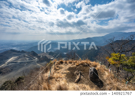 View from the haiku stone on Mt. Ogino-Takatori in the Sagami Alps View from the haiku stone on Mt. Ogino-Takatori in the Sagami Alps 140921767