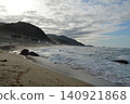 A scene of a sandy beach on the Sea of Japan (known as the East Sea in Korea) near Jeongdongjin, South Korea. 140921868
