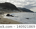 A scene of a sandy beach on the Sea of Japan (known as the East Sea in Korea) near Jeongdongjin, South Korea. 140921869