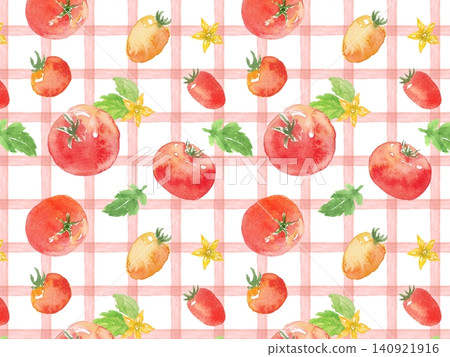 Watercolor tomato background material Watercolor tomato background material 140921916