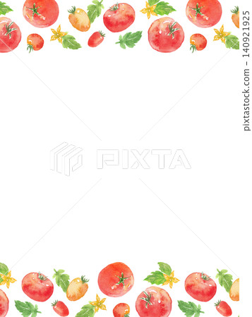 Watercolor Tomato Frame Watercolor Tomato Frame 140921925