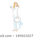 Woman waiting for a person 140922027