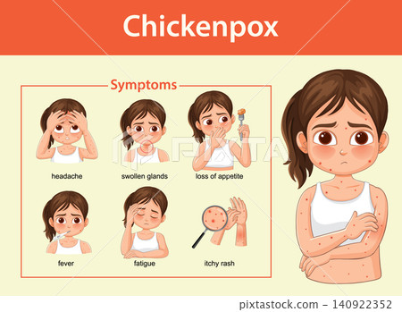 Chickenpox Symptoms in Children Illustrated Medical Guide Chickenpox Symptoms in Children Illustrated Medical Guide 140922352