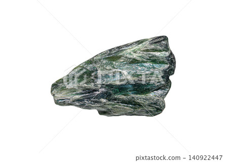 Seraphinite gemstone on white background Seraphinite gemstone on white background 140922447
