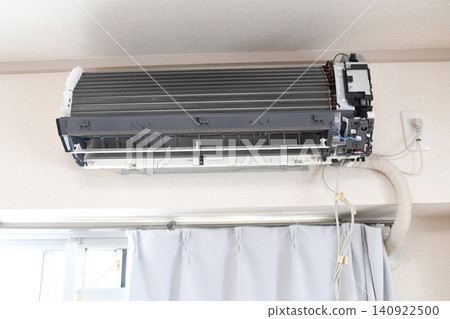 Disassembled household air conditioner interior Disassembled household air conditioner interior 140922500