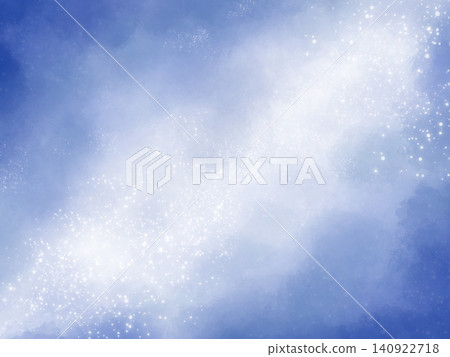 閃爍的星空和深藍水彩紋理背景漸層素材 140922718