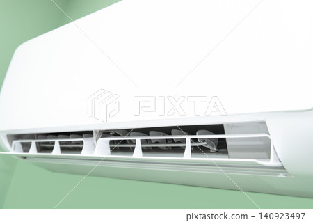 Air conditioner maintains preferred temperature in cozy indoor environment Air conditioner maintains preferred temperature in cozy indoor environment 140923497