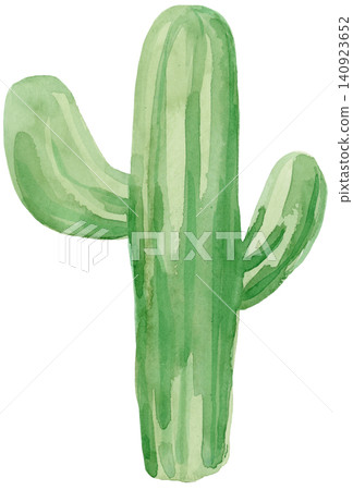 Watercolor Green Cactus Hand Painted Element Watercolor Green Cactus Hand Painted Element 140923652