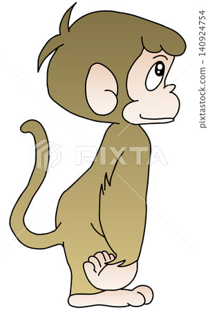 Hand-drawn animal illustration ☆ Monkey Hand-drawn animal illustration ☆ Monkey 140924754