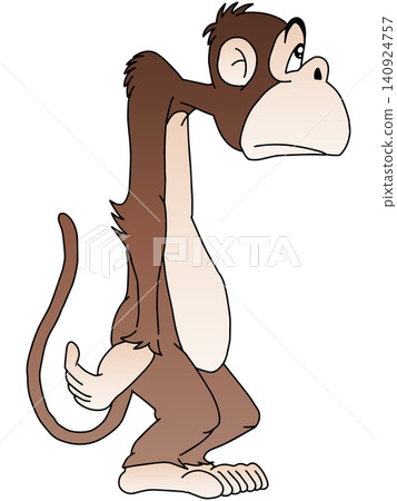 Hand-drawn animal illustration ☆ Monkey Hand-drawn animal illustration ☆ Monkey 140924757