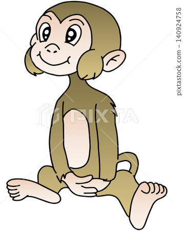 Hand-drawn animal illustration ☆ Monkey Hand-drawn animal illustration ☆ Monkey 140924758
