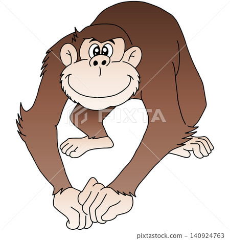Hand-drawn animal illustration ☆ Monkey Hand-drawn animal illustration ☆ Monkey 140924763