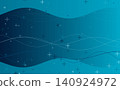 An abstract digital background featuring a blue gradient and flowing curves, inspired by technology. 140924972
