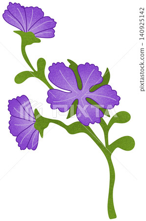 purple flower illustration purple flower illustration 140925142