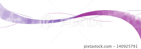 Watercolor lines reminiscent of waves and wind, in similar shades of purple. Watercolor lines reminiscent of waves and wind, in similar shades of purple. 140925791