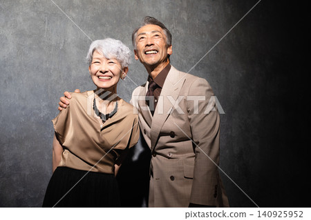 Senior men and women in informal clothing Lifestyle image Senior men and women in informal clothing Lifestyle image 140925952