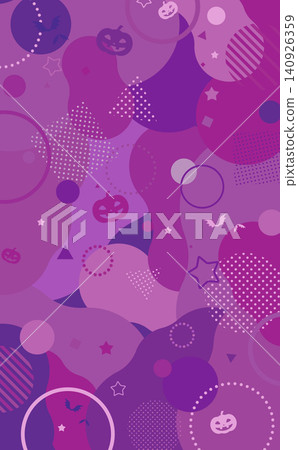 Halloween purple pop background illustration_vertical 140926359