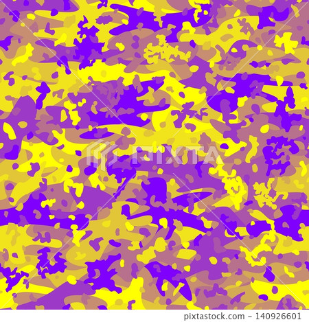Vibrant multicolor camouflage pattern with purple and yellow tones background Vibrant multicolor camouflage pattern with purple and yellow tones background 140926601