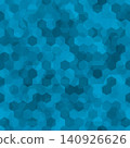 Vector background with denim blue hexagons overlay illustration 140926626