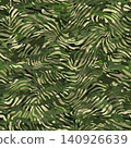 Amazing green and tan zebra camouflage print seamless on linen fabric print 140926639