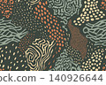 Abstract pastel olive spots vector print trendy color pattern seamless. 140926644