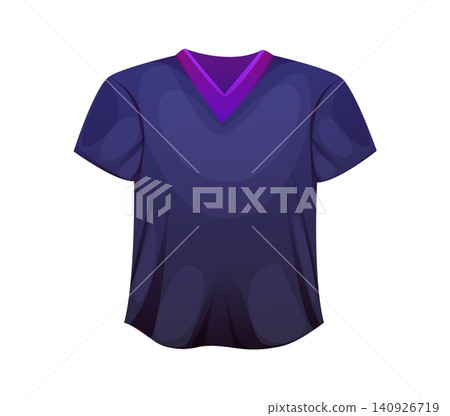 Sport jersey shirt of American football game outfit and player equipment, cartoon icon. American football practice apparel and uniform gear wear or training jersey shirt of outfit clothing item Sport jersey shirt of American football game outfit and player equipment, cartoon icon. American football practice apparel and uniform gear wear or training jersey shirt of outfit clothing item 140926719