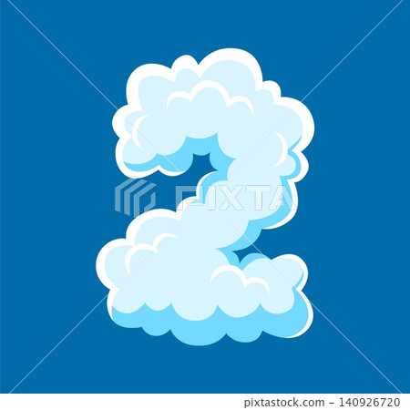 Cloud font, fluffy white smoke typeface number for heaven type letters in cloudy sky, vector ABC. English alphabet cartoon cloud font number 2 Two of fluffy cotton or air puff and puffy bubble smoke Cloud font, fluffy white smoke typeface number for heaven type letters in cloudy sky, vector ABC. English alphabet cartoon cloud font number 2 Two of fluffy cotton or air puff and puffy bubble smoke 140926720