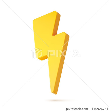 Yellow lightning in 3D, thunder bolt or energy power flash and thunderbolt arrow icon. 3D yellow lightning of battery charge or light flash and electricity voltage sign of electric strike discharge Yellow lightning in 3D, thunder bolt or energy power flash and thunderbolt arrow icon. 3D yellow lightning of battery charge or light flash and electricity voltage sign of electric strike discharge 140926751