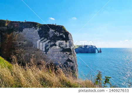 Spectacular Cliffs and Blue Sea at Etretat for Nature and Travel Inspiration Spectacular Cliffs and Blue Sea at Etretat for Nature and Travel Inspiration 140927633