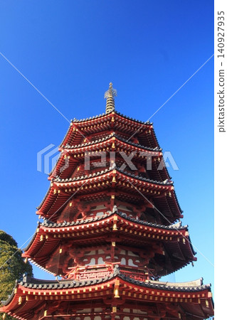 川崎大師寺,八角五重塔,2 川崎大師寺,八角五重塔,2 140927935
