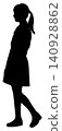A teenage girl walking_Yokoguro 140928862