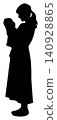 Woman holding a baby_Yokoguro 140928865